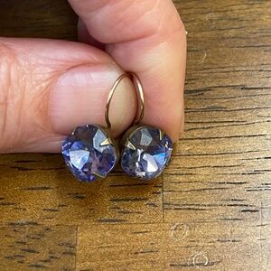 Liz Palacios purple stone earrings